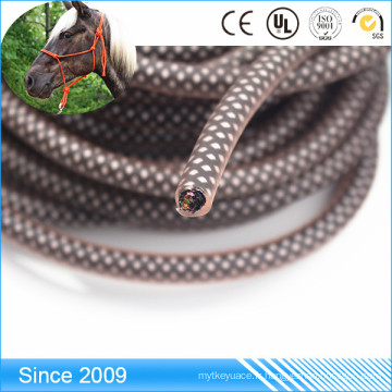 Corde enduite de nylon et de polyester durable de logo d&#39;OEM de couleur pure pour la corde de laisse de chien